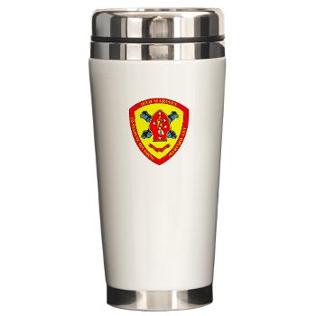 10MR - M01 - 03 - 10th Marine Regiment Ceramic Travel Mug