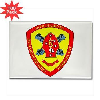 10MR - M01 - 01 - 10th Marine Regiment Rectangle Magnet (100 pack) - Click Image to Close