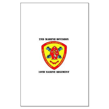 10MR - M01 - 02 - 10th Marine Regiment with Text Large Poster - Click Image to Close