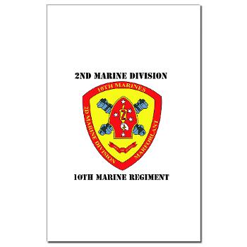10MR - M01 - 02 - 10th Marine Regiment with Text Mini Poster Print - Click Image to Close