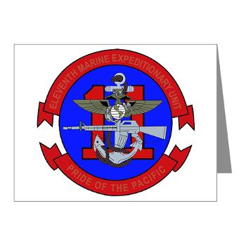 11MEU - M01 - 02 - 11th Marine Expeditionary Unit Note Cards (Pk of 20)