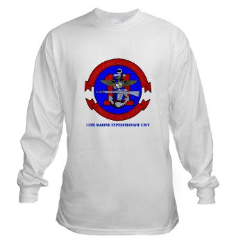 11MEU - A01 - 03 - 11th Marine Expeditionary Unit with Text Long Sleeve T-Shirt