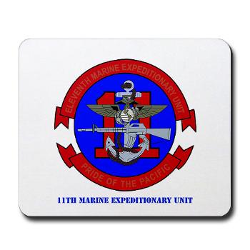 11MEU - M01 - 03 - 11th Marine Expeditionary Unit with Text Mousepad