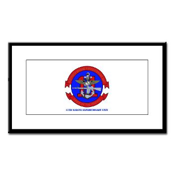 11MEU - M01 - 02 - 11th Marine Expeditionary Unit with Text Small Framed Print - Click Image to Close
