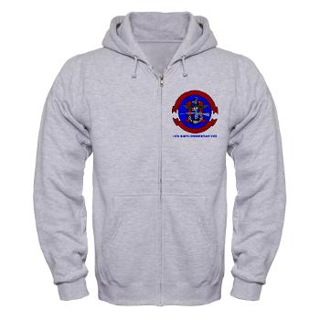 11MEU - A01 - 03 - 11th Marine Expeditionary Unit with Text Zip Hoodie