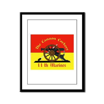 11MR - M01 - 02 - 11th Marine Regiment - Framed Panel Print