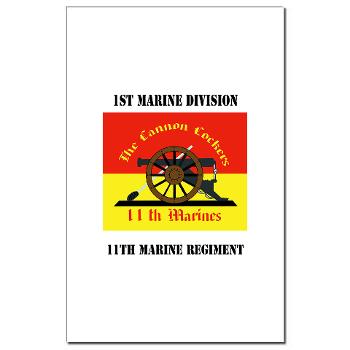 11MR - M01 - 02 - 11th Marine Regiment with text - Mini Poster Print
