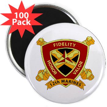 12MR - M01 - 01 - 12th Marine Regiment 2.25" Magnet (100 pack) - Click Image to Close