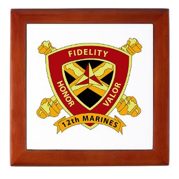 12MR - M01 - 03 - 12th Marine Regiment Keepsake Box - Click Image to Close