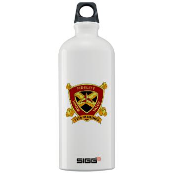 12MR - M01 - 03 - 12th Marine Regiment Sigg Water Bottle 1.0L