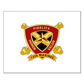 12MR - M01 - 02 - 12th Marine Regiment Small Poster - Click Image to Close
