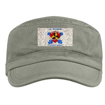 12MR1B12M - A01 - 01 - 1st Battalion 12th Marines with Text Military Cap - Click Image to Close