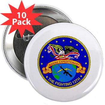 13MEU - M01 - 01 - 13th Marine Expeditionary Unit - 2.25" Button (10 pack) - Click Image to Close