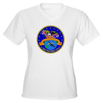 13MEU - A01 - 04 - 13th Marine Expeditionary Unit - Women's V-Neck T-Shirt