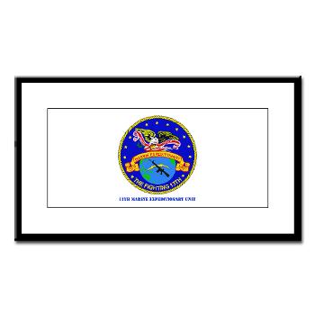 13MEU - M01 - 02 - 13th Marine Expeditionary Unit with Text - Small Framed Print