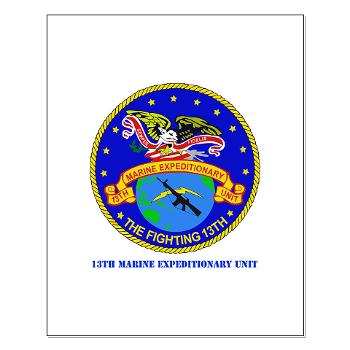 13MEU - M01 - 02 - 13th Marine Expeditionary Unit with Text - Small Poster