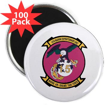 15MEU - M01 - 01 - 15th Marine Expeditionary Unit - 2.25" Magnet (100 pack)