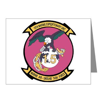 15MEU - M01 - 02 - 15th Marine Expeditionary Unit - Note Cards (Pk of 20) - Click Image to Close
