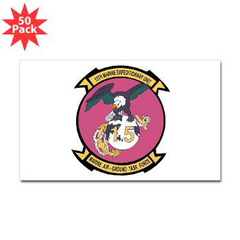 15MEU - M01 - 01 - 15th Marine Expeditionary Unit - Sticker (Rectangle 50 pk)