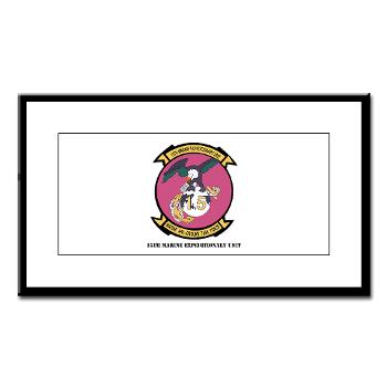15MEU - M01 - 02 - 15th Marine Expeditionary Unit with Text - Small Framed Print