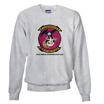 15MEU - A01 - 03 - 15th Marine Expeditionary Unit with Text - Sweatshirt - Click Image to Close