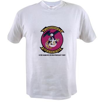 15MEU - A01 - 04 - 15th Marine Expeditionary Unit with Text - Value T-shirt - Click Image to Close