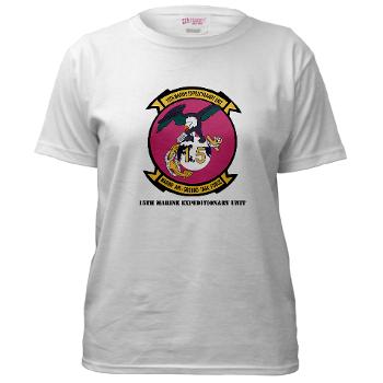 15MEU - A01 - 04 - 15th Marine Expeditionary Unit with Text - Women's T-Shirt - Click Image to Close