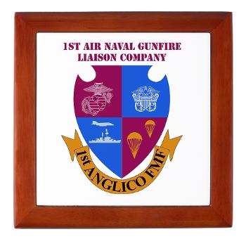 1ANGLC - M01 - 03 - 1st Air Naval Gunfire Liaison Company with Text - Keepsake Box - Click Image to Close