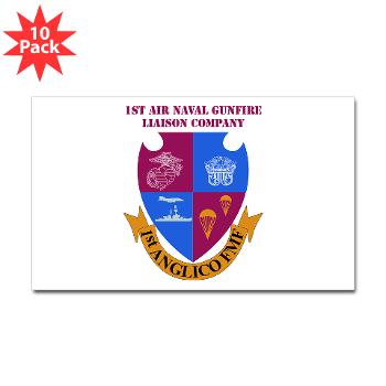 1ANGLC - M01 - 01 - 1st Air Naval Gunfire Liaison Company with Text - Sticker (Rectangle 10 pk)