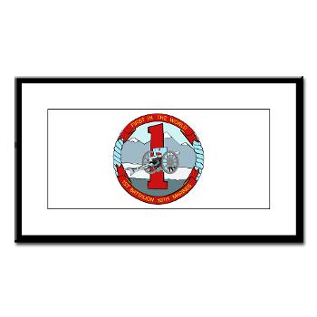 1B10M - M01 - 02 - 1st Battalion 10th Marines - Small Framed Print