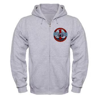 1B10M - A01 - 03 - 1st Battalion 10th Marines - Zip Hoodie - Click Image to Close