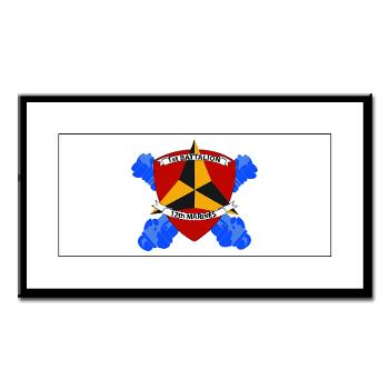 1B12M - M01 - 02 - 1st Battalion 12th Marines Small Framed Print - Click Image to Close