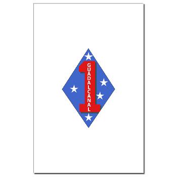 1B1M - M01 - 02 - 1st Battalion - 1st Marines Mini Poster Print