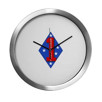 1B1M - M01 - 03 - 1st Battalion - 1st Marines Modern Wall Clock - Click Image to Close