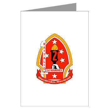 1B2M - M01 - 02 - 1st Battalion - 2nd Marines - Greeting Cards (Pk of 10)