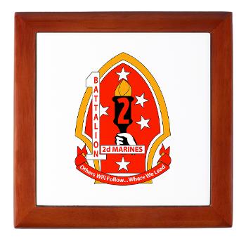 1B2M - M01 - 03 - 1st Battalion - 2nd Marines - Keepsake Box
