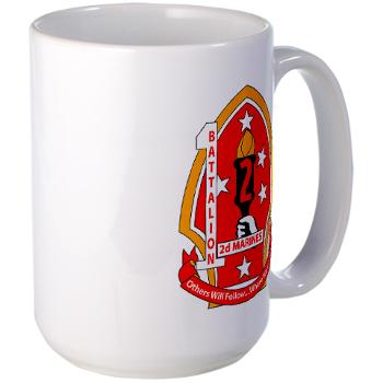 1B2M - M01 - 03 - 1st Battalion - 2nd Marines - Large Mug - Click Image to Close