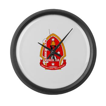 1B2M - M01 - 03 - 1st Battalion - 2nd Marines - Large Wall Clock - Click Image to Close