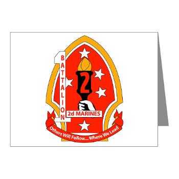 1B2M - M01 - 02 - 1st Battalion - 2nd Marines - Note Cards (Pk of 20)