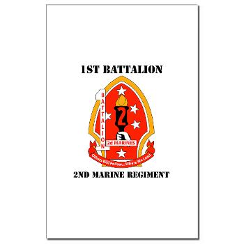 1B2M - M01 - 02 - 1st Battalion - 2nd Marines with Text - Mini Poster Print