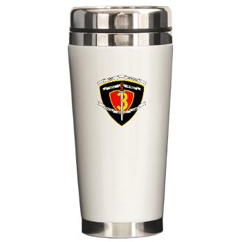 1B3M - M01 - 03 - 1st Battalion 3rd Marines Ceramic Travel Mug