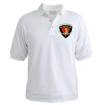 1B3M - A01 - 04 - 1st Battalion 3rd Marines Golf Shirt - Click Image to Close
