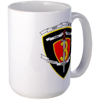 1B3M - M01 - 03 - 1st Battalion 3rd Marines Large Mug