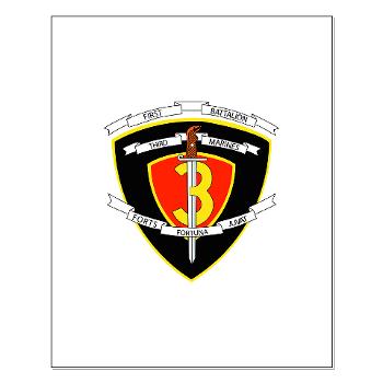 1B3M - M01 - 02 - 1st Battalion 3rd Marines Small Poster