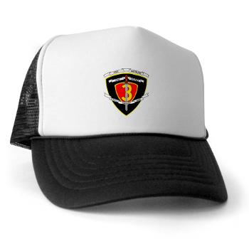 1B3M - A01 - 02 - 1st Battalion 3rd Marines Trucker Hat - Click Image to Close