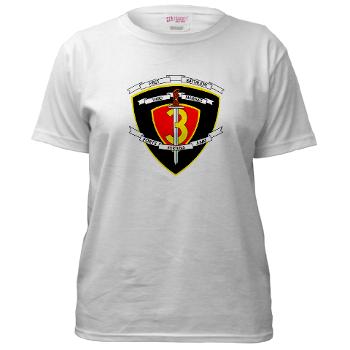 1B3M - A01 - 04 - 1st Battalion 3rd Marines Women's T-Shirt - Click Image to Close