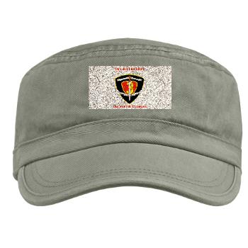 1B3M - A01 - 01 - 1st Battalion 3rd Marines with Text Military Cap