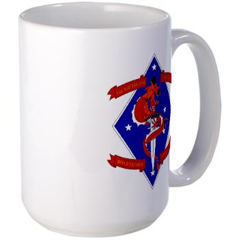 1B4M - M01 - 03 - 1st Battalion - 4th Marines Large Mug