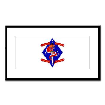 1B4M - M01 - 02 - 1st Battalion - 4th Marines Small Framed Print - Click Image to Close