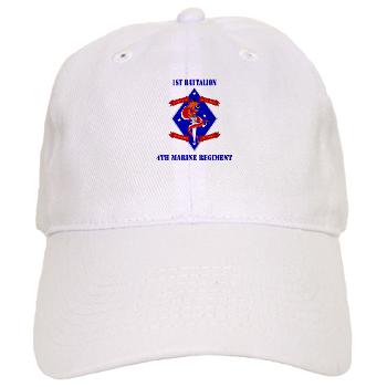 1B4M - A01 - 01 - 1st Battalion - 4th Marines with Text Cap